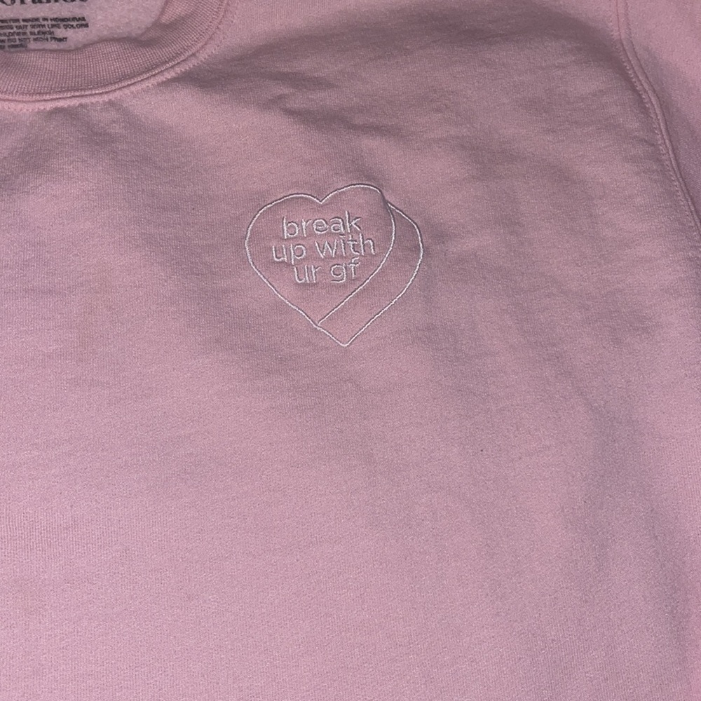 Ariana Grande Pink Cropped Sweatshirt - Picture 3 of 5